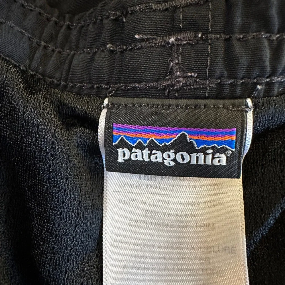 Patagonia Baggies Longs Shorts Mens XXL Black Nylon Mesh Lined Swim Trunks 58032